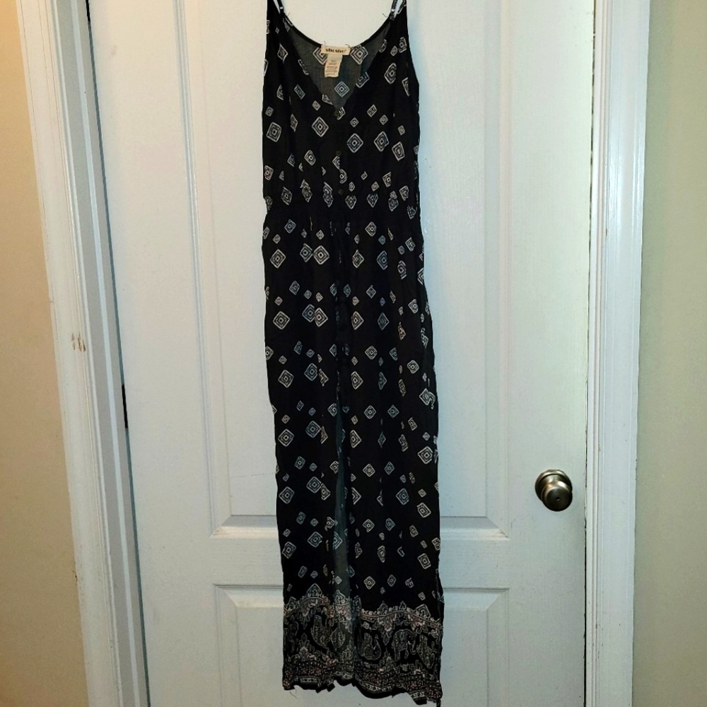 Shosho Maxi Dress, S, Black & White